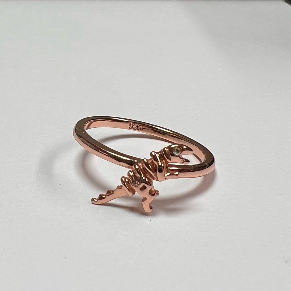 COACH Bone Dinosaur Rose Gold Rexy Ring
